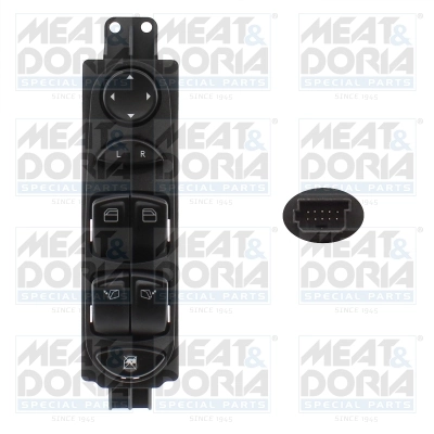 Switch, window regulator